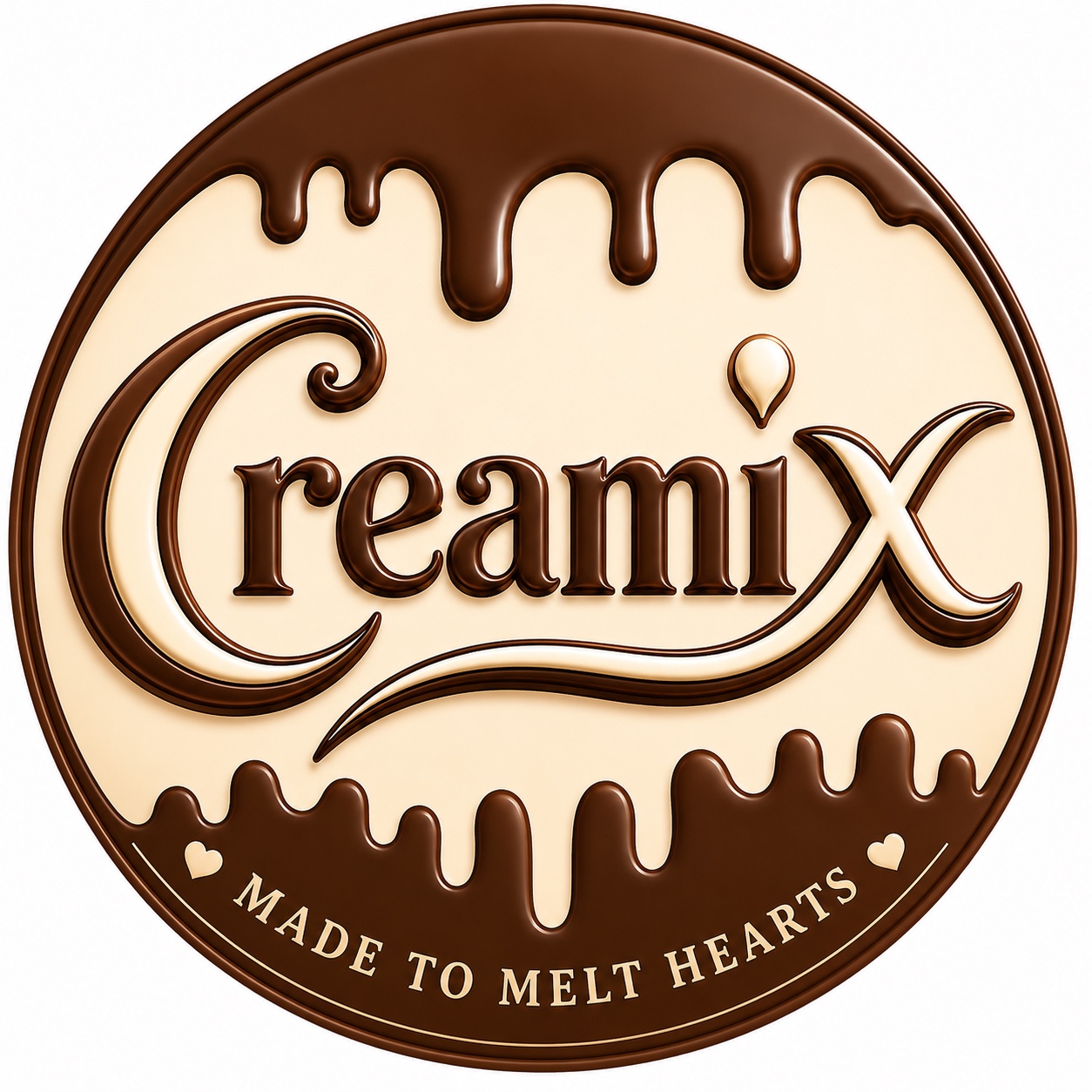 Creamix Made To Melt Hearts circular logo